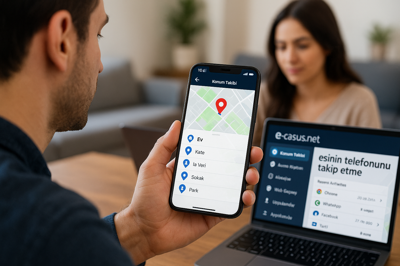 eşinin telefonunu takip etme